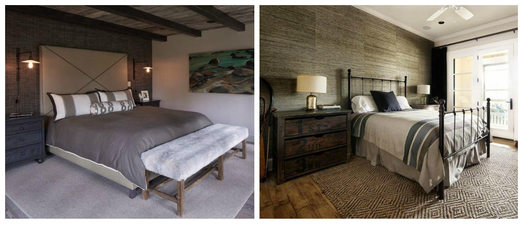 Idées et photos pour une chambre de style moderne rustique ...