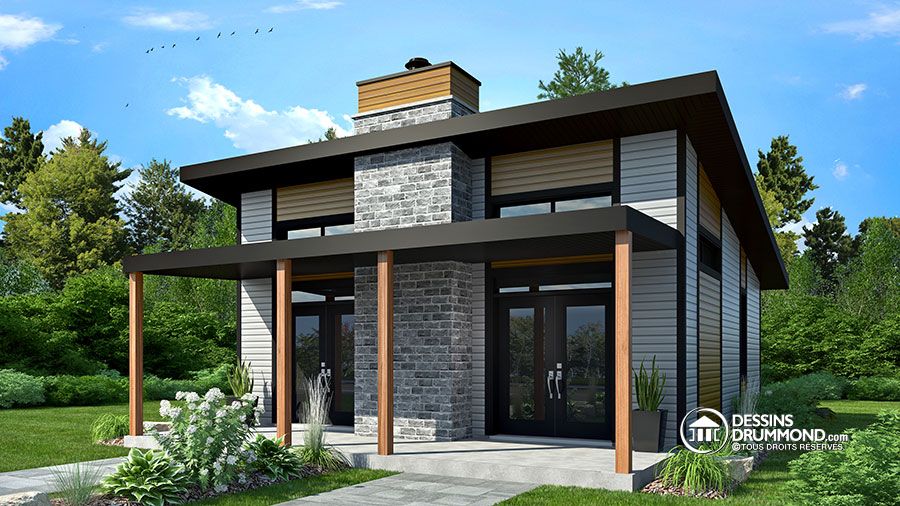 Plans & modèles de micro maison, micro chalet, mini maison & mini ... Dessin chalet inspiration