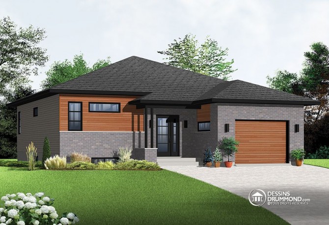Plain-pied contemporain sur demande