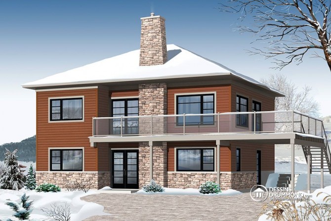 Chalet revisité de façon contemporaine