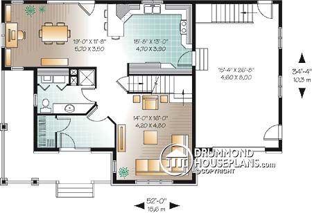 Country House Plan With Separate Dining And Living Rooms