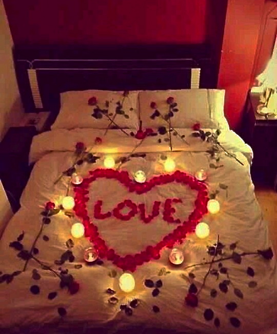 Décor romantique dans la chambre