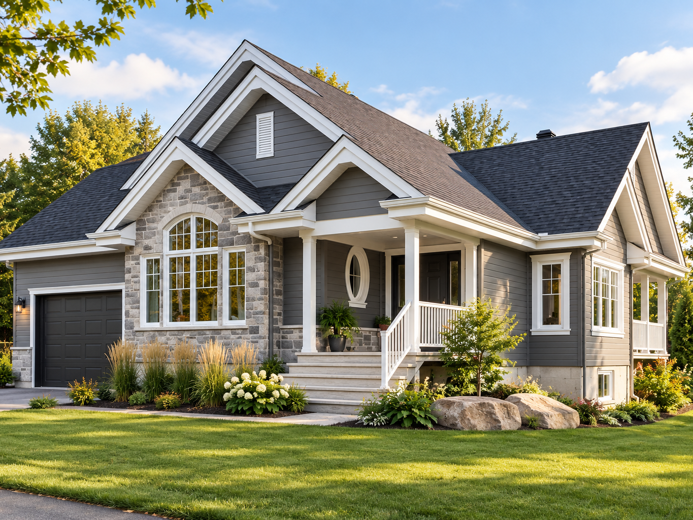 Plan de plain-pied 2 chambres avec garage La Romaine 3 #3235-V2 de Dessins Drummond