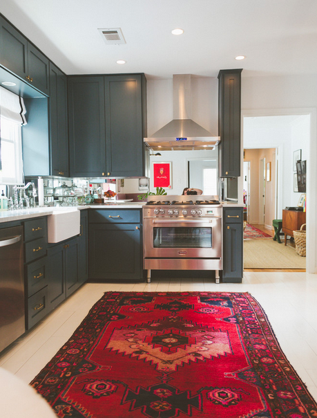 Cuisine avec kilim rug