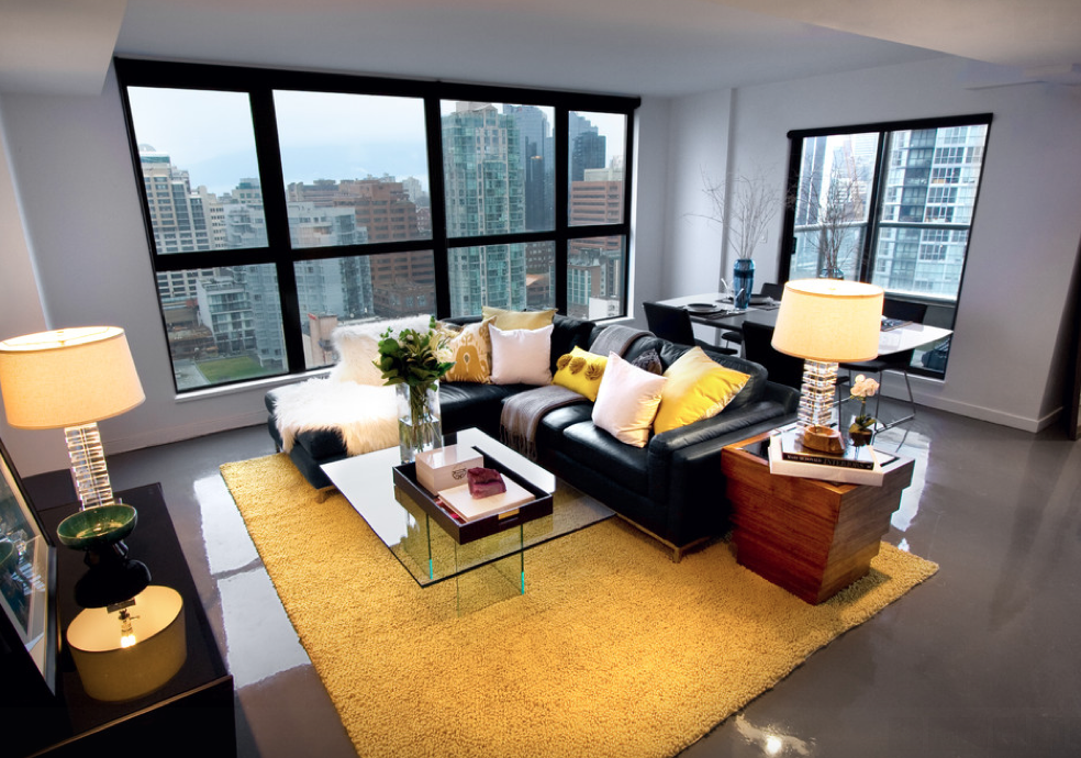 Décor chaleureux avec du jaune