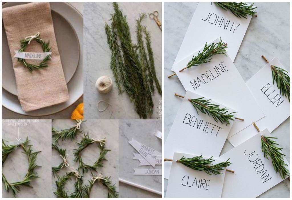 DIY christmas decoration for the dining table