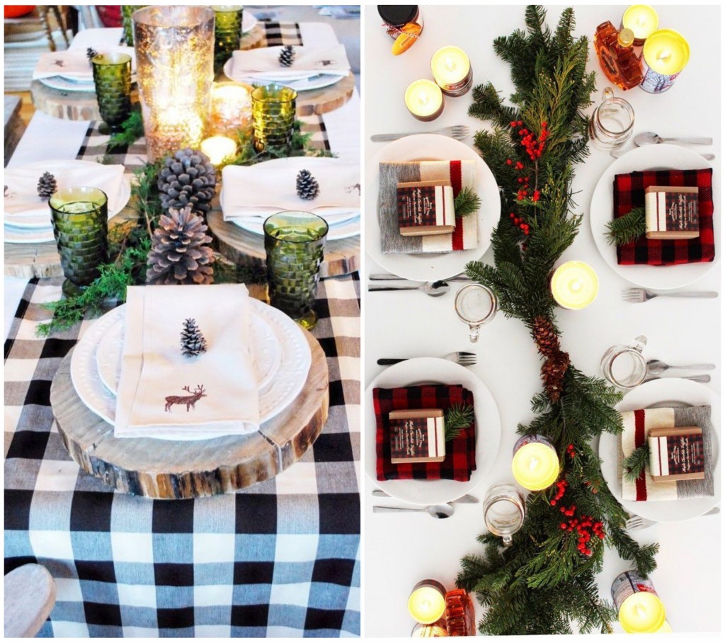 DIY decoration for the christmas dining table