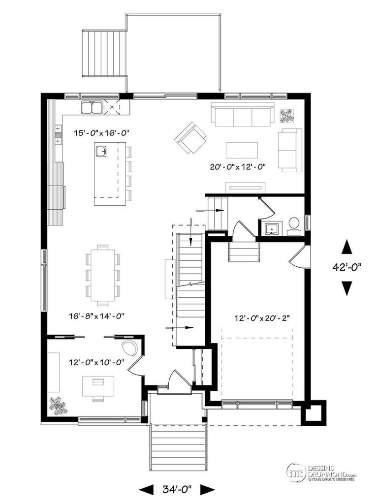 maison contemporaine avec 4 chambres