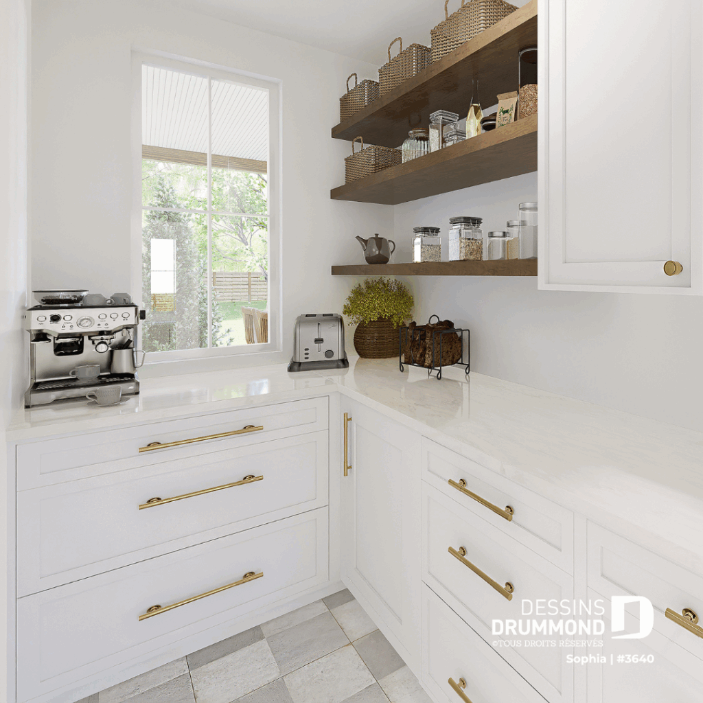 Plan de maison Sophia garde manger walk in tendance cuisine