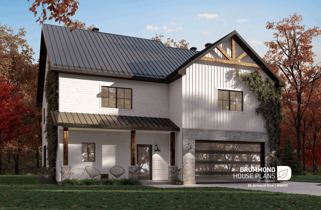 Eco-friendly house plan St-Arnaud Eco 90111
