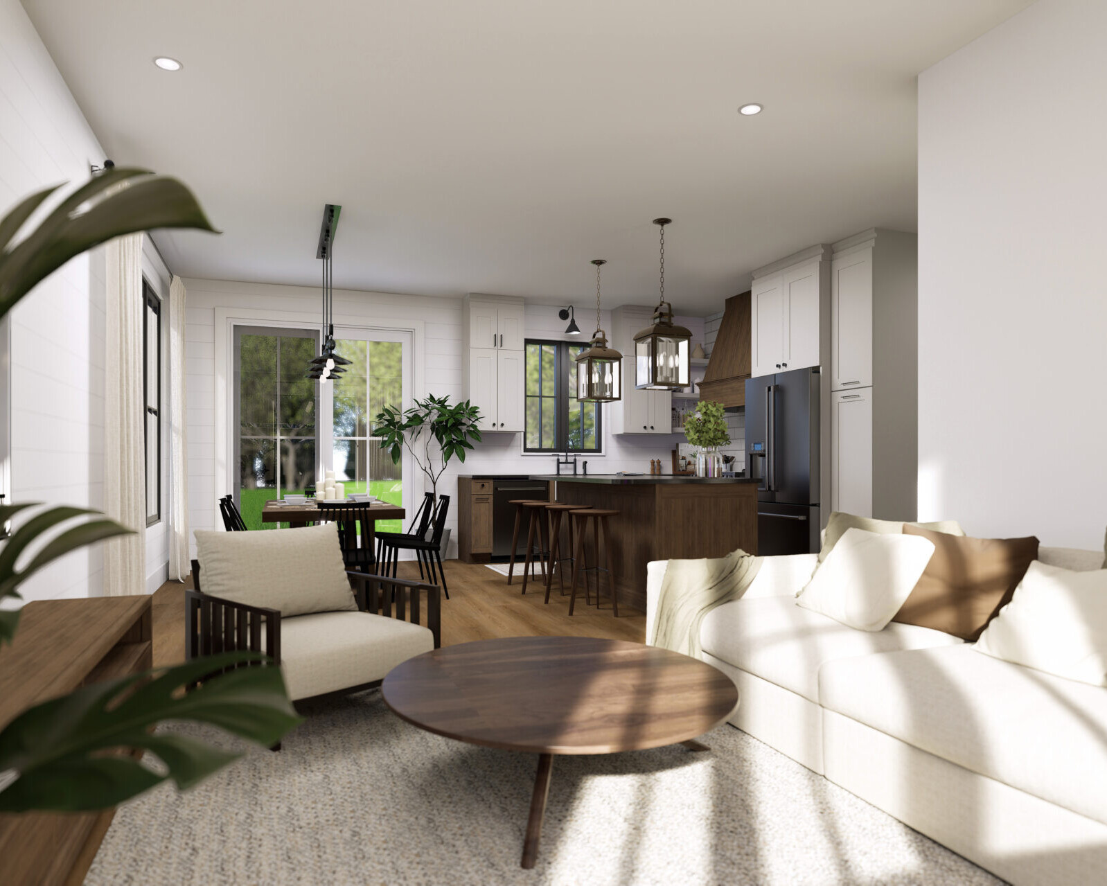 Vue de l'aire de vie Plan Merrain #3157