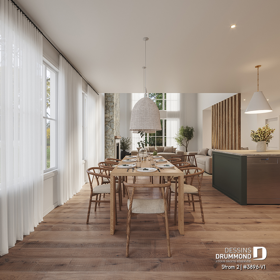 Plan Farmhouse Moderne Strom 2