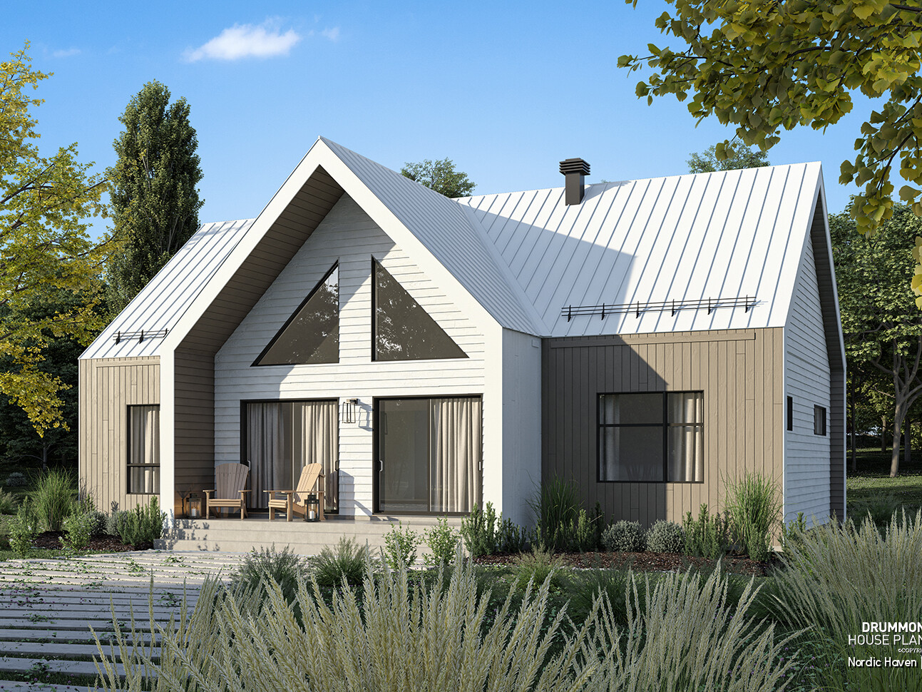 maison genre chalet de style scandinave