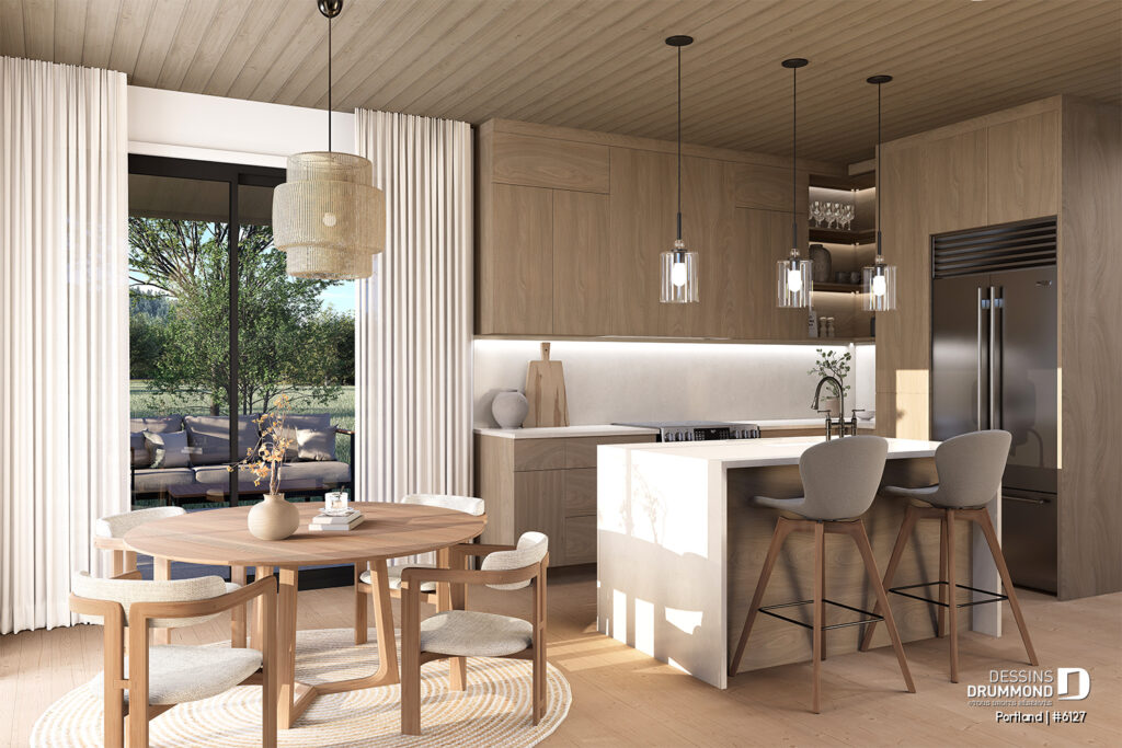 images de la cuisine du plan de maison Portland de Dessins Drummond