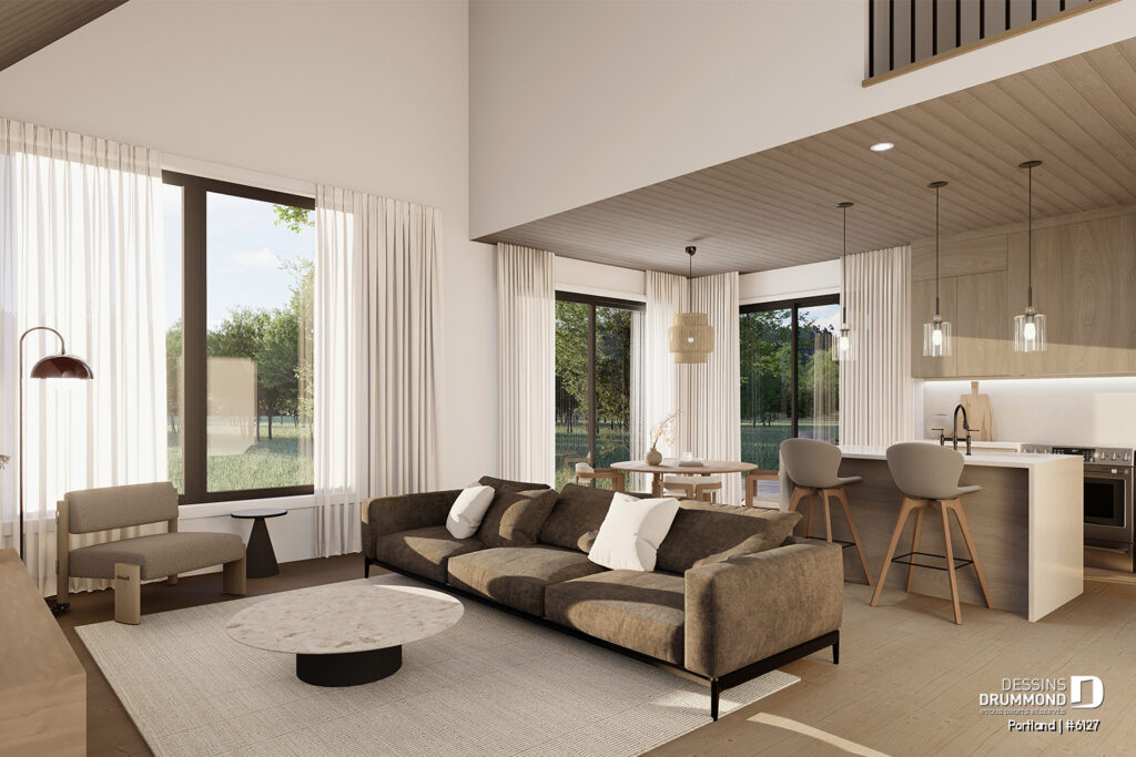 Plan de maison scandinave PORTLAND X Dessins Drummond
