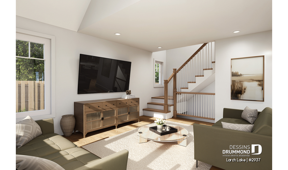 salle familiale du plan champêtre Larch Lake