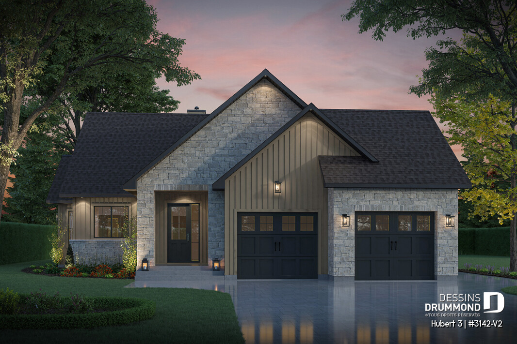 magnifique maison transitionnel Hubert 3 de la collection avec Foyer STÛV