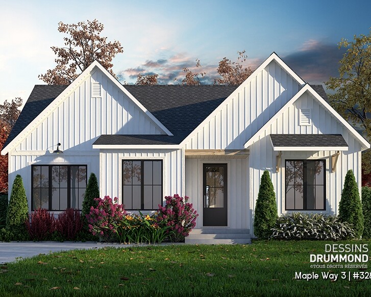 plan farmhouse blanche