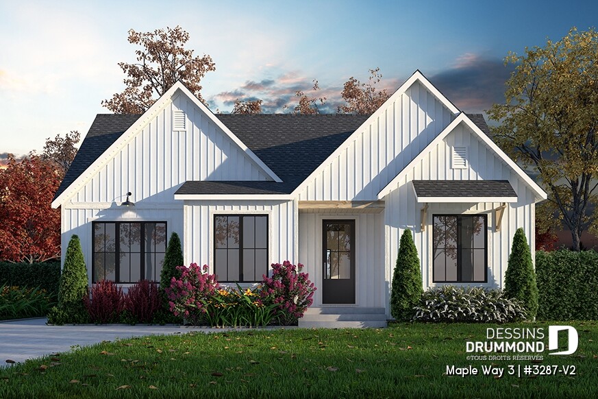 plan farmhouse blanche