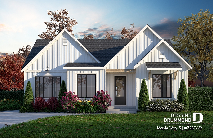 plan farmhouse blanche