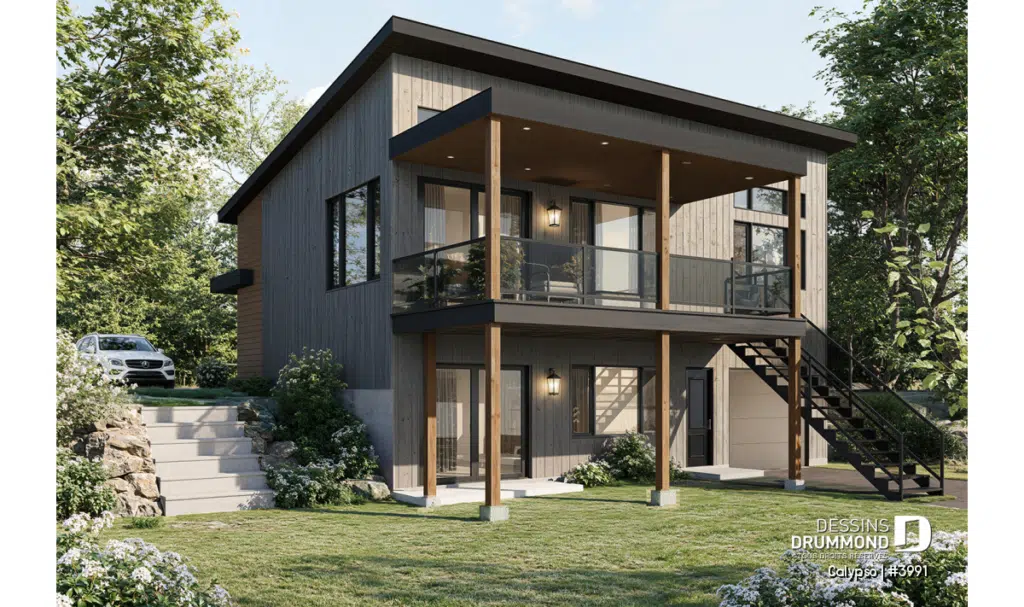 design de chalet abordable avec rez-de-jardin