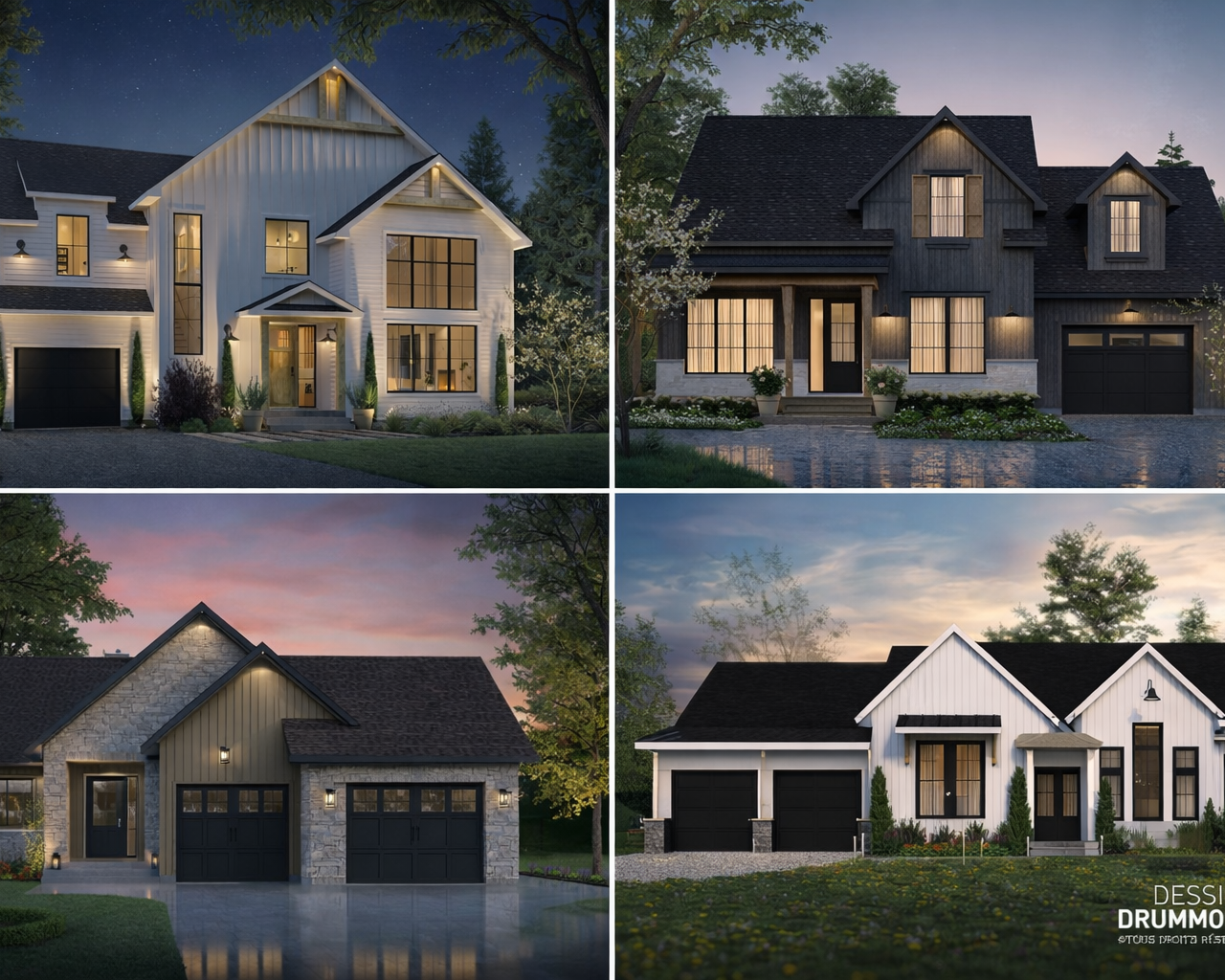 plans de maison au Québec illustrant différents styles pour choisir le bon modèle
