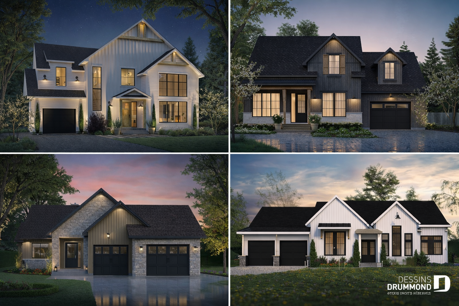 plans de maison au Québec illustrant différents styles pour choisir le bon modèle