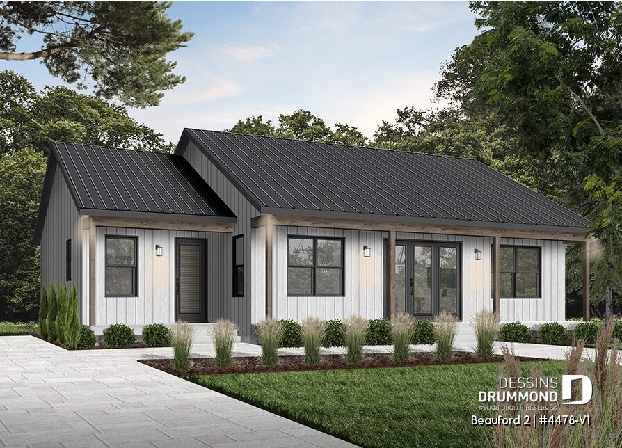 Maison simple à forme rectangulaire économique à construire au Québec