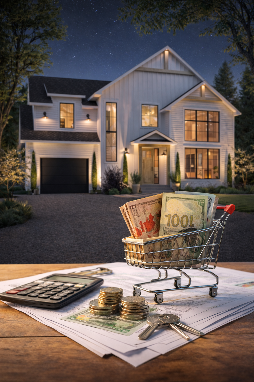 Maison neuve au Québec illustrant le remboursement de la TPS et TVH lors de la construction