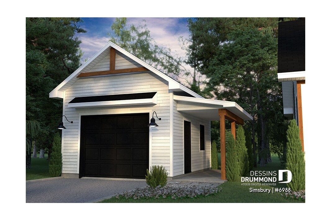 Plan de garage simple Simsbury #6988 – Dessins Drummond